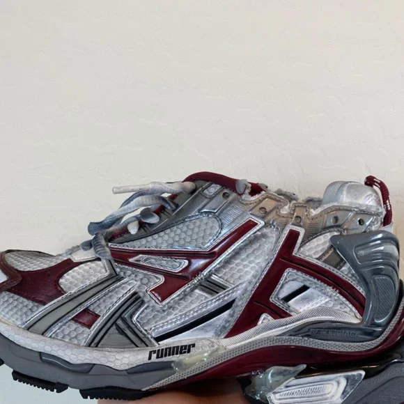 Balenciaga Runner Sneakers GRAY/BURG